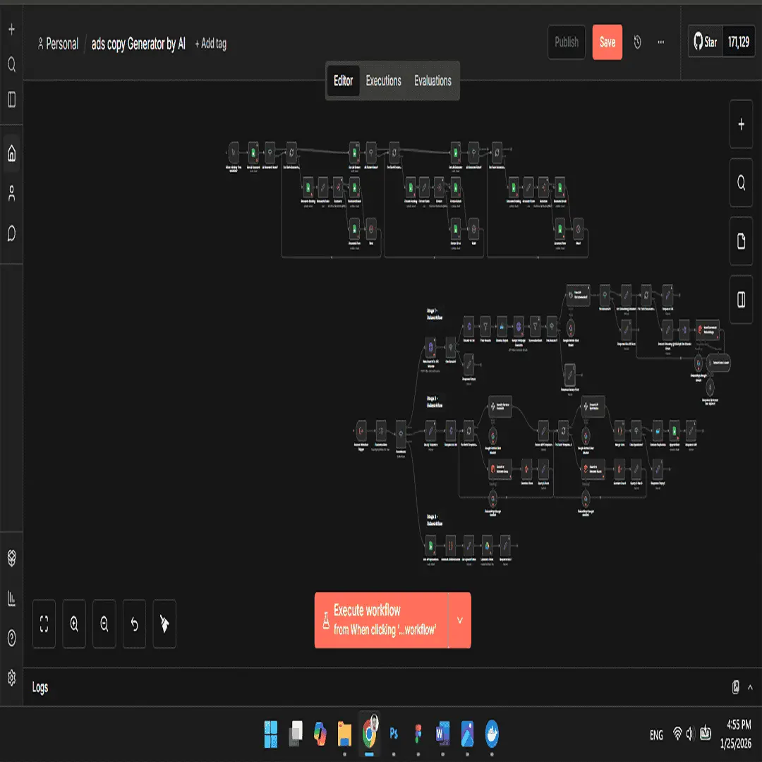 Ads Copy Automation Tool Interface